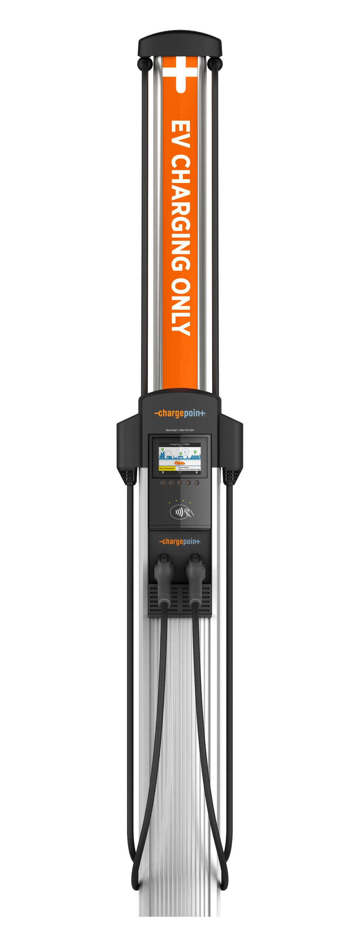ChargePoint CT4025 - 8' Bollard Dual